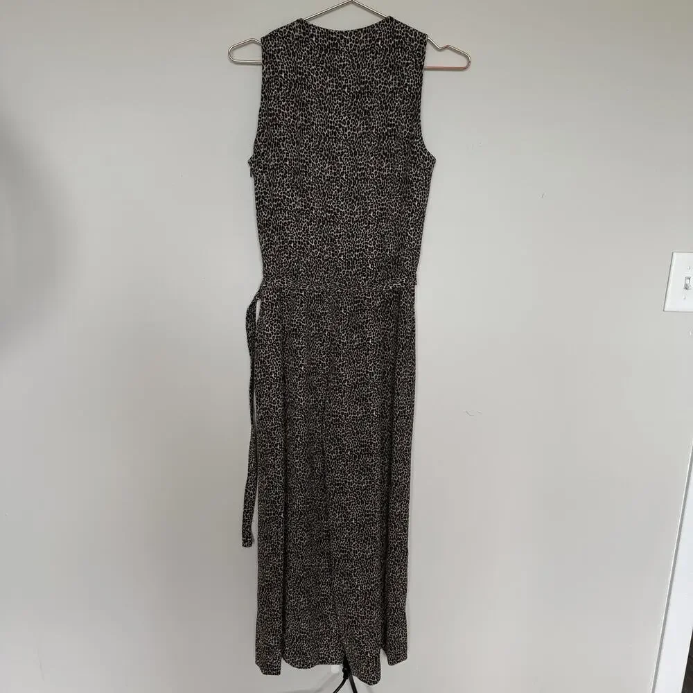 Michael Kors Womens Jumpsuit 0 Animal Print Old Money Preppy Classic Mob Wife